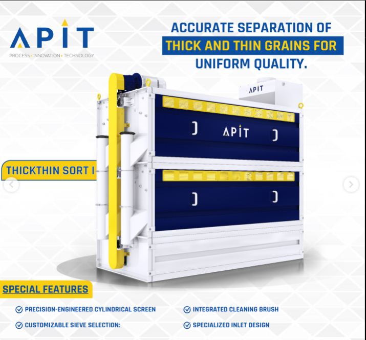 THICKTHIN SORT I Thickness Grader - APIT Rice Mill Machinery